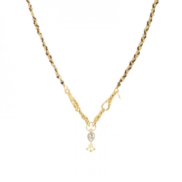 Marie Laure Chamorel auksuoto sidabro kaklo papuošalas 